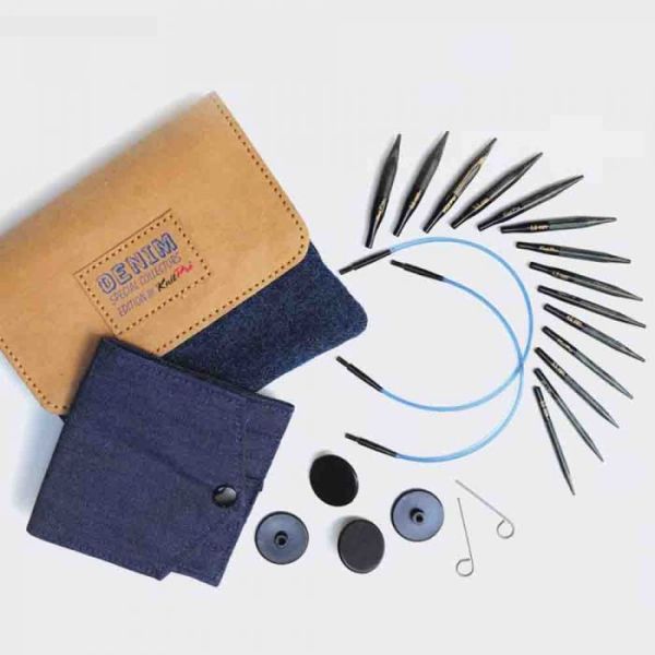 Mini Hout Indigo - Knit Pro set