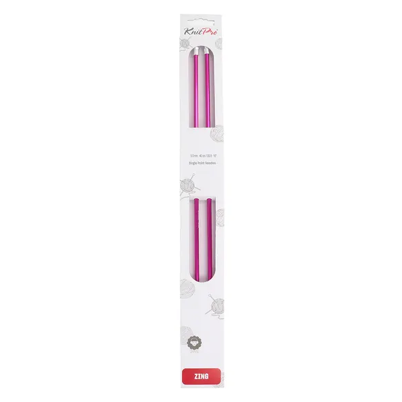 KnitPro Zing Breinaalden 40 cm - aluminium