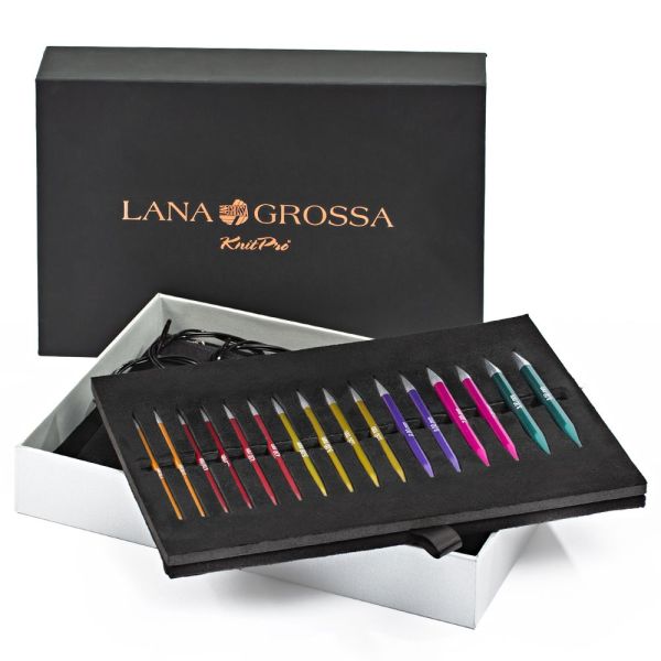 Naaldenset RainBow Aluminium - LANA GROSSA