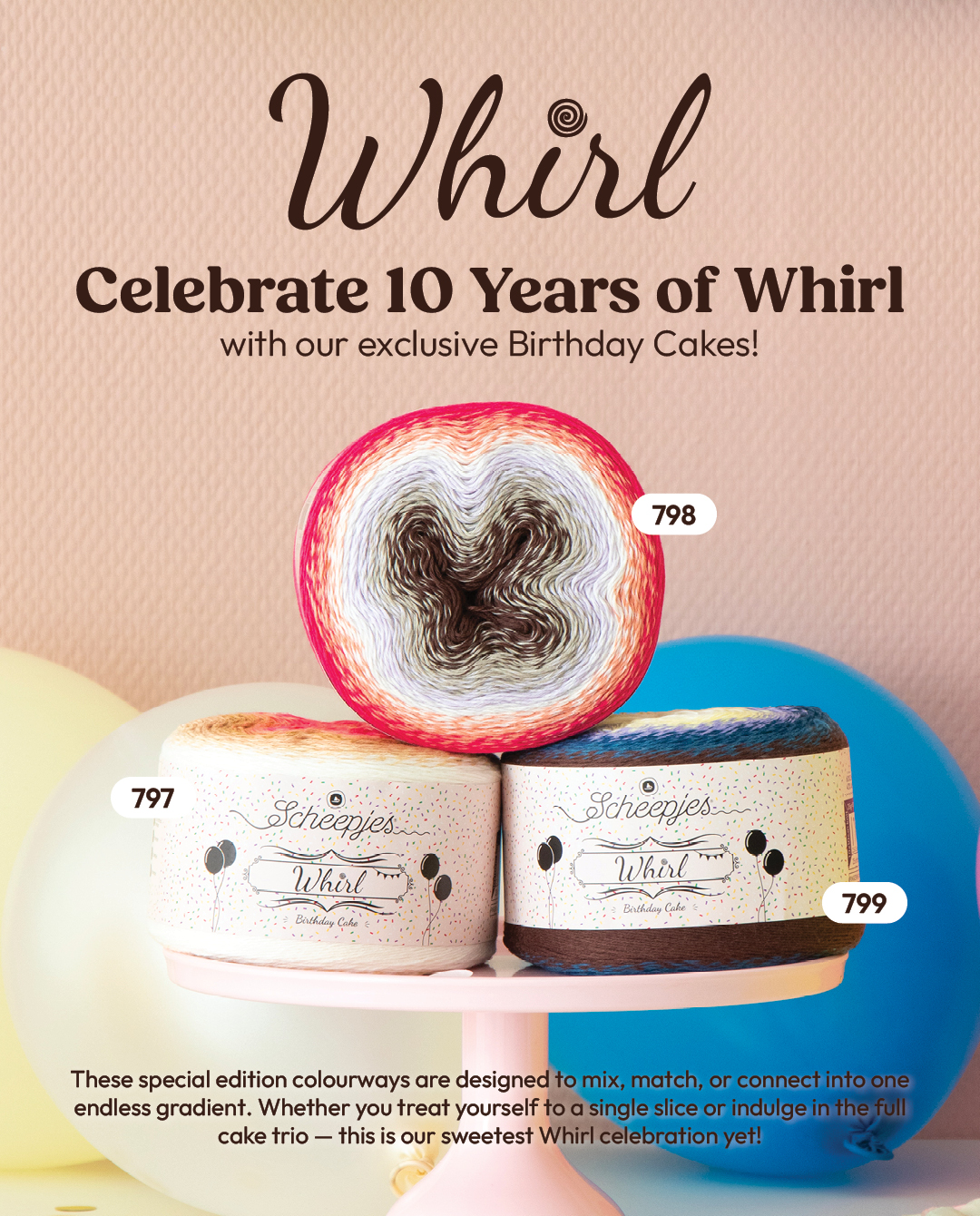 Birthday cakes Whirl