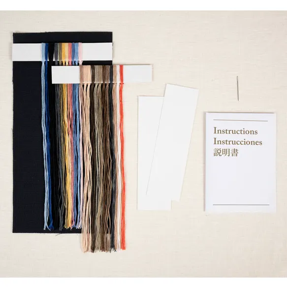 DMC Kruissteek kit boek. - Girl with P. - Museum coll. - Afbeelding 4
